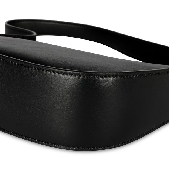 The Row Black Calfskin Leather Half Moon Bag - Picture 5 of 7